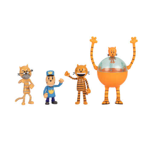 Đồ chơi mô hình cho trẻ em Dog Man Movie Multipack Set