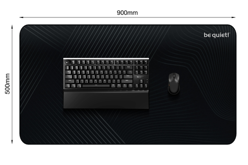 Miếng lót chuột be quiet! Mousepad XL Tấm lót chuột chơi game màu đen