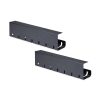 Bộ sắp xếp cáp StarTech.com S2MB-DESK-CABLE-TRAY dạng để bàn Khay cáp màu đen 2 chiếc