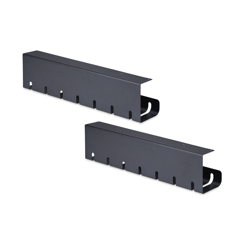 Bộ sắp xếp cáp StarTech.com S2MB-DESK-CABLE-TRAY dạng để bàn Khay cáp màu đen 2 chiếc