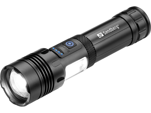 Sandberg Survivor 7in1 Torch Powerbank 5000 màu đen Đèn pin cầm tay LED