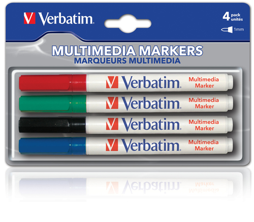 Bút viết trên mọi bề mặt Verbatim Multimedia Markers 4 Pack
