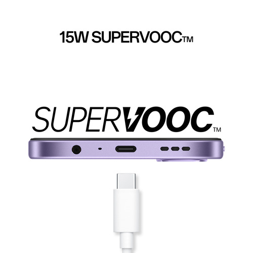 Điện thoại thông minh OPPO A6x 5G 17,1 cm (6.75") SIM kép Android 15 USB Type-C 6 GB 256 GB 6100 mAh màu tím violet