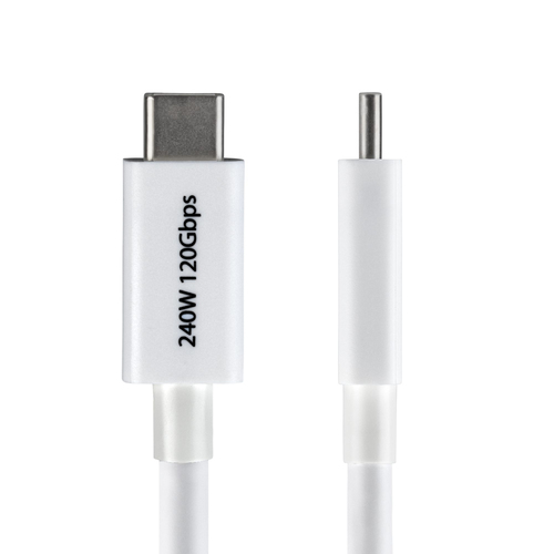 2967dbbc3bcaade863028900ca88242418549187.jpg Dây cáp Thunderbolt StarTech.com TBLT5MM50CM240WWH 0,5 m 120 Gbit/s màu trắng