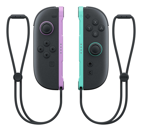 Đồ chơi điều khiển từ xa Nintendo Joy-Con 2 màu đen, Xanh lá cây sáng, màu tím Bluetooth Gamepad Analog / Số Nintendo Switch 2