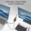 Bộ chuyển đổi cáp video ACT AC7536 0,24 m HDMI + USB DisplayPort màu đen