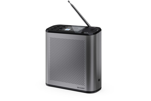 Radio Sharp Osaka Xách tay Kỹ thuật số màu xám
