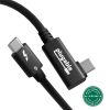 Dây cáp Thunderbolt Plugable Technologies TBT5-240W80R 0,8 m 120 Gbit/s màu đen