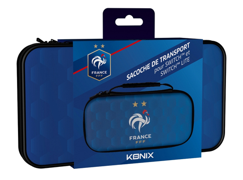Hộp bọc máy chơi game cầm tay Konix KX FFF SWI-SWIL BLASON CARRY BAG Túi cứng Nintendo Ni lông màu đen, màu xanh lơ