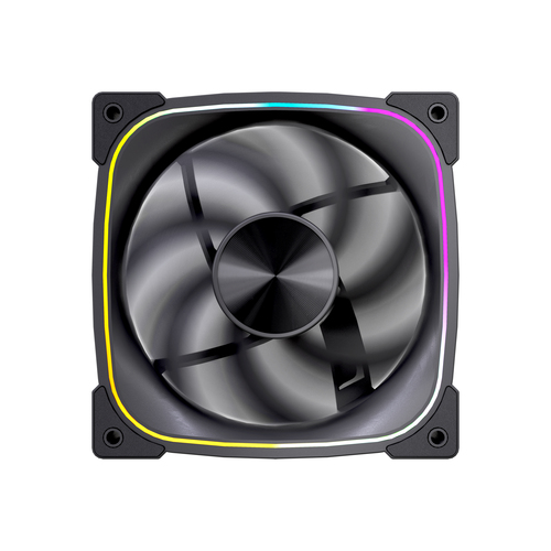 Tản nhiệt máy tính VIDA Stealth 120mm ARGB PWM Case Fan, Hydraulic Bearing, Outer Ring Lighting, 600-1500 RPM, Black Thùng máy tính Quạt 12 cm màu đen 1 chiếc