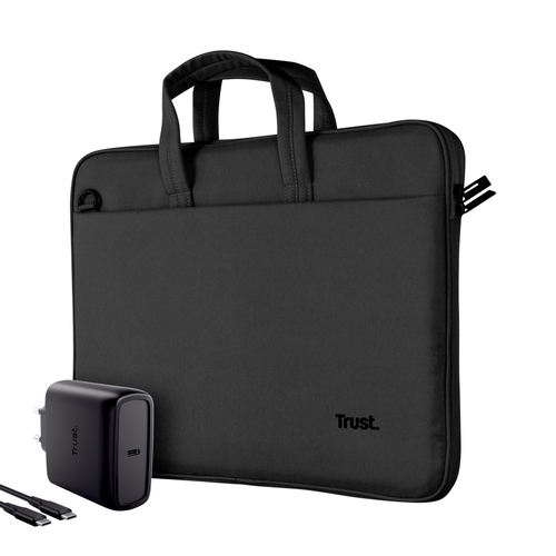 Túi và cặp đựng máy tính xách tay Trust 26298 40,6 cm (16") Cặp tài liệu màu đen
