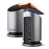 Dock & bộ mở rộng cổng laptop Axagon HMC-WL9 Có dây USB 3.2 Gen 2 (3.1 Gen 2) Type-C màu xám