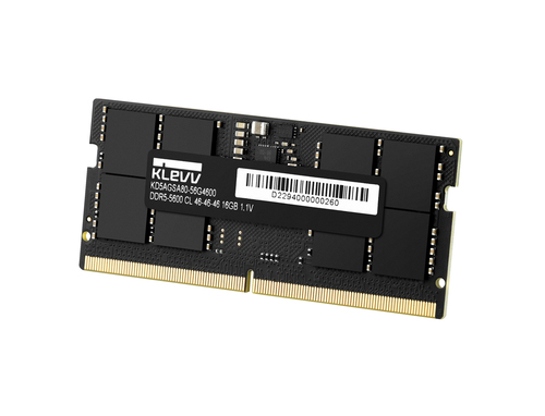 2ef13a5049ed4e1666d16485c45203fb5c4c91d2.jpg RAM - Bộ nhớ trong Klevv SO-DIMM 16 GB 1 x 16 GB DDR5 5600 MT/s 262-pin SO-DIMM