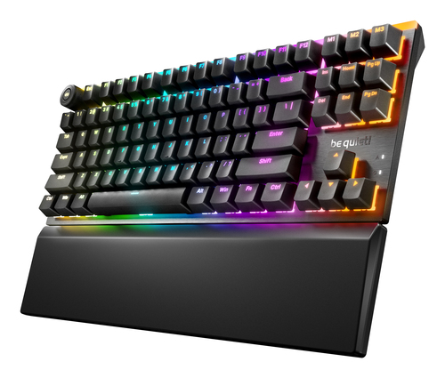 2f43b89af0bc6a5154ed1a6a15e6ced660b92187.jpg Bàn phím be quiet! Light Mount TKL US - Silent Tactile Chơi game USB QWERTY Tiếng Anh-Mỹ màu đen