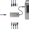 Dock & bộ mở rộng cổng laptop StarTech.com 318B-USB4MULTIPORT Có dây USB4 màu xám