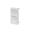 Hộp đấu dây điện Lanview CAT6a UK 50*25 UTP Single Module Can be Fitted with Keystone White RJ-45 màu trắng