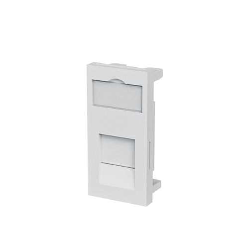 Hộp đấu dây điện Lanview CAT6a UK 50*25 UTP Single Module Can be Fitted with Keystone White RJ-45 màu trắng