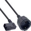 Dây cáp điện InLine 16759M màu đen 3 m IEC C14 Schuko