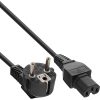 Dây cáp điện InLine B-16810D màu đen 2 m Khớp nối C15 Phích cắm dây nguồn loại F