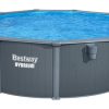 342c512aa477627631b2134db1d3b52e3c63f98c.jpg Hồ bơi nổi Bestway 561CU / 26 Hồ bơi gắn khung Vòng tròn 21490 L màu xám