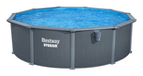 Hồ bơi nổi Bestway 561CU / 26 Hồ bơi gắn khung Vòng tròn 21490 L màu xám