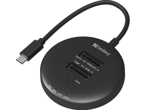 345dc5d9ed3d3f1be027f3e4a9f90589888763d1.jpg Trạm docking ổ cứng Sandberg 136-72 USB 3.2 Gen 2 (3.1 Gen 1) Type-C màu đen
