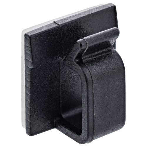 Bộ sắp xếp cáp InLine 59971H Dạng đa năng Móc dây cáp màu đen 100 chiếc