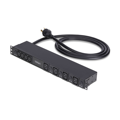 Đơn vị phân phối điện (PDU) StarTech.com 2030B8H-RACK-PDU-IC 20 ổ cắm AC 1U màu đen