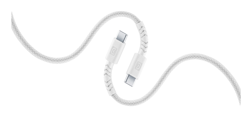 Cáp Cellularline USBDATAUBR5AC2C15W USB 1,5 m USB C 100 W màu trắng