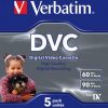Băng từ cassette Verbatim Digital Video Cassette 60 Min 5 Pack Băng video cassette 5 chiếc