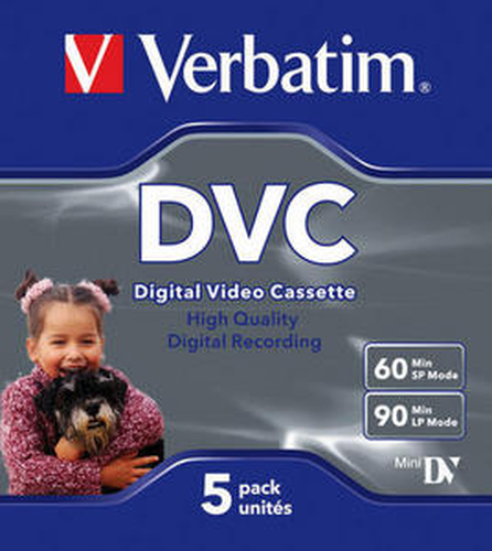 Băng từ cassette Verbatim Digital Video Cassette 60 Min 5 Pack Băng video cassette 5 chiếc