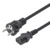 Dây cáp điện Manhattan 308700 màu đen 5 m CEE7/7 IEC C13
