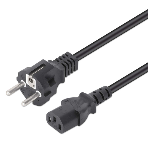 Dây cáp điện Manhattan 308700 màu đen 5 m CEE7/7 IEC C13