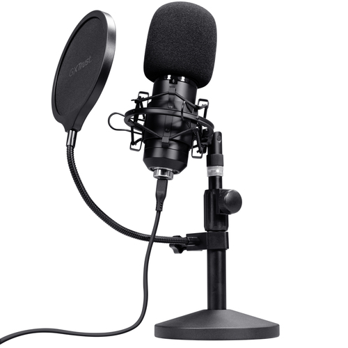 Micrô Trust GXT 269 Emita II màu đen Microphone phòng thu