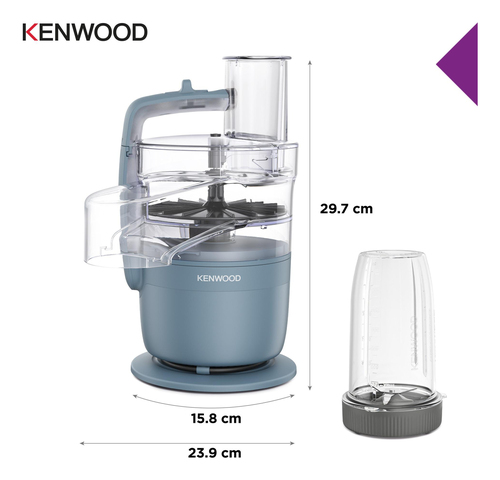 Đồ dùng chế biến thực phẩm Kenwood MultiPro Go Blend 900 W 1,3 L màu xanh lơ Gắn cân