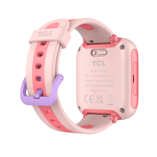 Đồng hồ thông minh TCL Movetime Family Watch 4,27 cm (1.68") TFT Kỹ thuật số 360 x 390 pixels màu hồng GPS