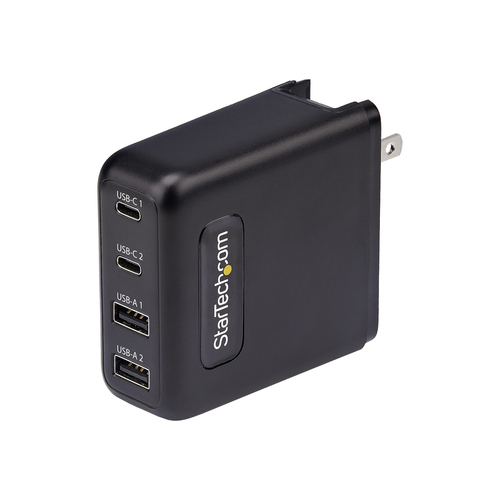 Củ sạc điện thoại StarTech.com 2210GN-WALL-CHARGER Dạng đa năng màu đen Dòng điện xoay chiều Sạc nhanh Trong nhà