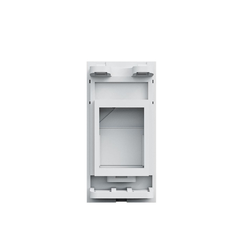 Hộp đấu dây điện Lanview CAT6a UK 50*25 UTP Single Module Can be Fitted with Keystone White RJ-45 màu trắng