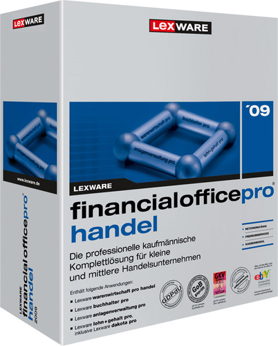 Phần mềm quản lý văn bản Lexware Financial office pro Handel Bộ ứng dụng văn phòng 3 giấy phép Tiếng Đức