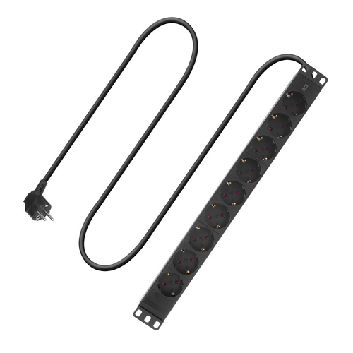 Ổ cắm kéo dài ACT PD3023 3 m 9 ổ cắm AC Trong nhà màu đen