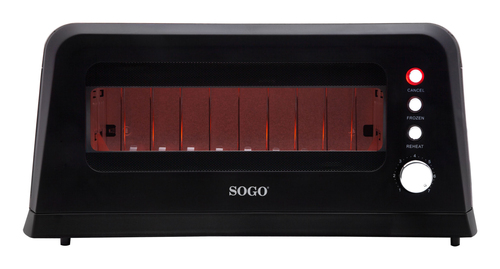 Máy nướng bánh mì Sogo TOS-SS-5445 7 2 lát 900 W màu đen, Thép không gỉ, Trong suốt