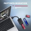 Hộp đựng ổ cứng Axagon ADM2-AM USB-A 10Gbps - M.2 NVMe & SATA SSD adaptér, kabelis USB-A 10cm Vỏ SSD màu đen