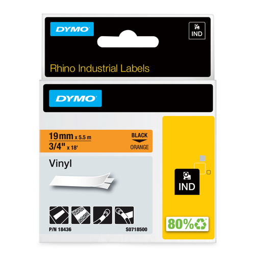 Máy bấm nhãn DYMO 19mm RHINO Coloured vinyl D1