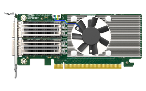Card QNAP QXG-100G2SF-BCM network Nội bộ Sợi 100000 Mbit/s