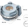 3dac35425cf32959a0c8dc7f40ffb44cd37c559e.jpg Máy làm pizza & lò nướng Kenwood My Pizzeria 1 bánh pizza màu xanh lơ