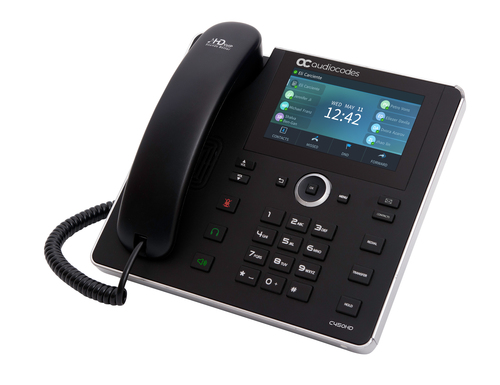 Điện thoại IP AudioCodes C450HD màu đen 8 dòng TFT Wi-Fi