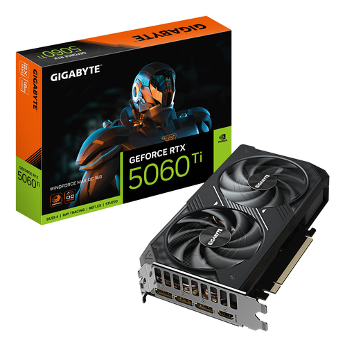 Card đồ họa GIGABYTE GeForce RTX 5060 Ti WINDFORCE MAX 16G NVIDIA 16 GB GDDR7