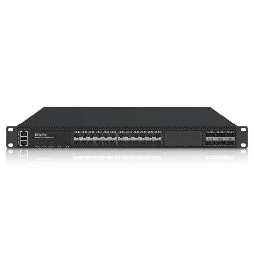 42f04246f430b727f80f99a2c37bf89e53e1b787.jpg Switch mạng EnGenius L3 STACKABLE ECS8830F 24X10G SFP+ 6 100G QSFP28 Quản lý 1U màu đen