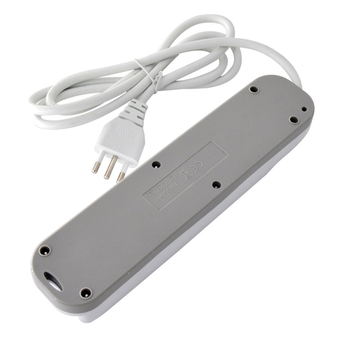 Ổ cắm kéo dài Techly IUPS-PCP-410A 1,5 m 4 ổ cắm AC Trong nhà màu xám, màu trắng