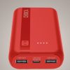 Sạc dự phòng Cellularline PBENTRYCOL10000R Lithium 10000 mAh màu đỏ